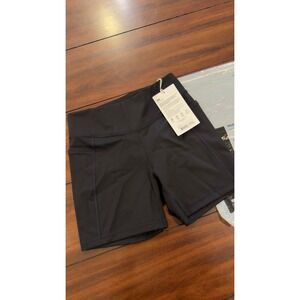 LSKD Elite X-Shorts Black Womens Size Medium High Rise Waisted Biker Shorts NWT